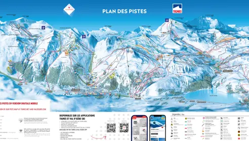 Pistekort Tignes 2024