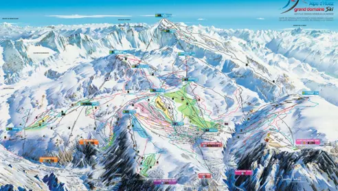 Slope map - Alpe d'Huez