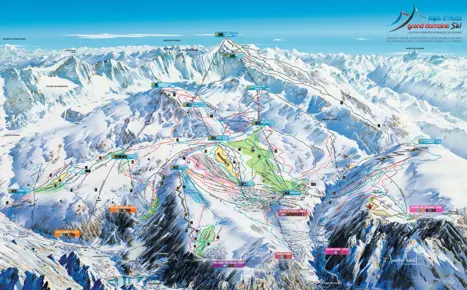 Slope map - Alpe d'Huez