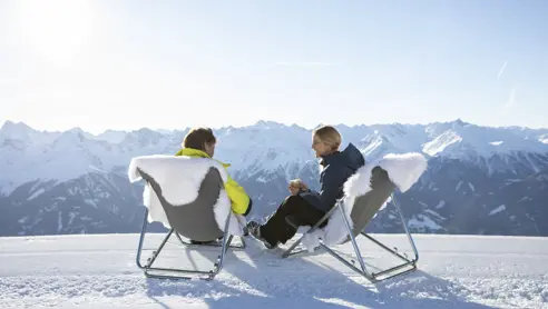 Afslapning i liggestol Serfaus Fiss Ladis
