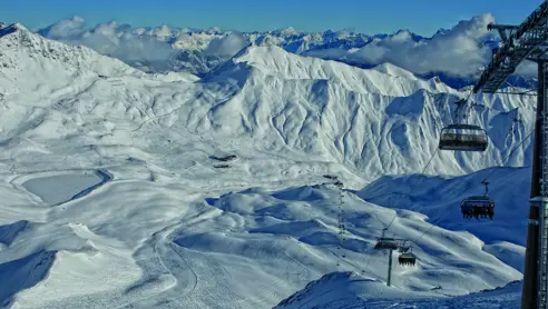 Godt  højt skiløb i alperne Serfaus Fiss Ladis