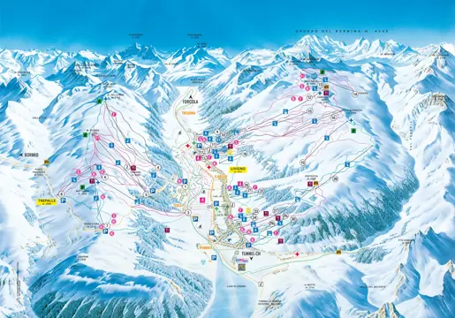Pistekort Livigno
