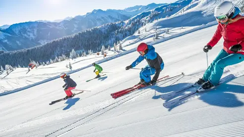Skiløb for alle. Gode pister Flachau