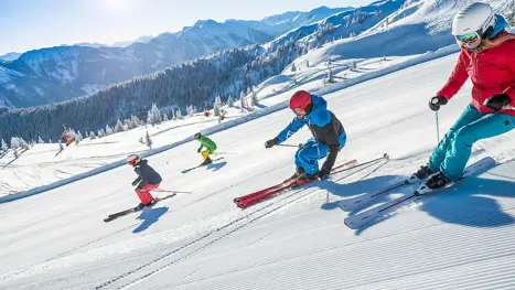 Skiløb for alle. Gode pister Flachau