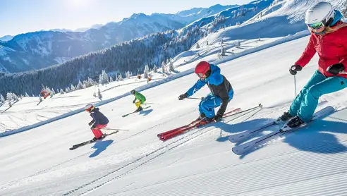 Skiløb for alle. Gode pister Flachau