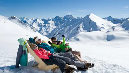 Afslapning i solen Serfaus Fiss Ladis