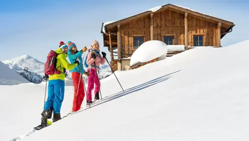 Vandring i smukt vinterlandskab Flachau