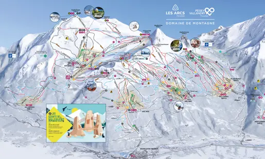 La Plagne Pistkarta