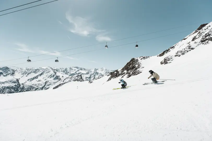 Øvede skiløbere i Østrig på skiferie