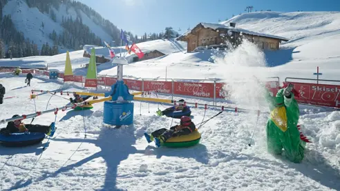 Godt børneområde med skiskole og aktiviteter for børn Lofer