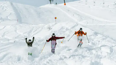 Pukkelpiste og offpiste i Østrig Saalbach