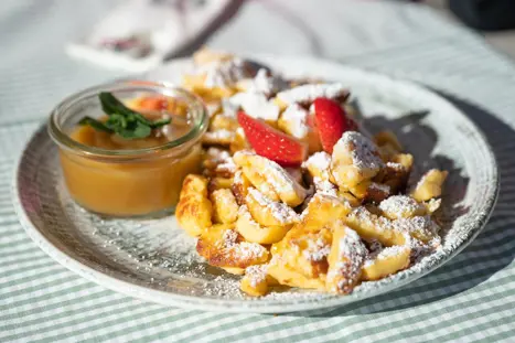 Kaiserschmarrn Am Hochkönig i Maria Alm. Lækker specialitet