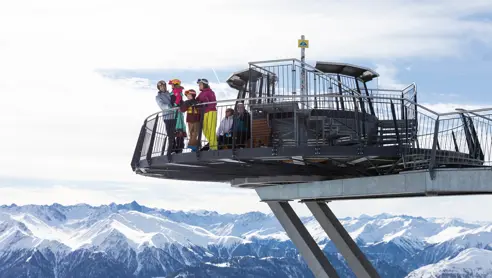 Udkigstårn og panoramaview i Serfaus Fiss LAdis
