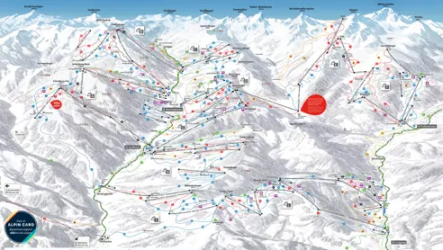 Pistekort Saalbach Hinterglemm 2024