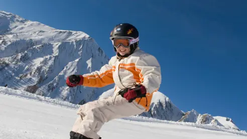 Snowboard for børn i Serfaus Fiss Ladis