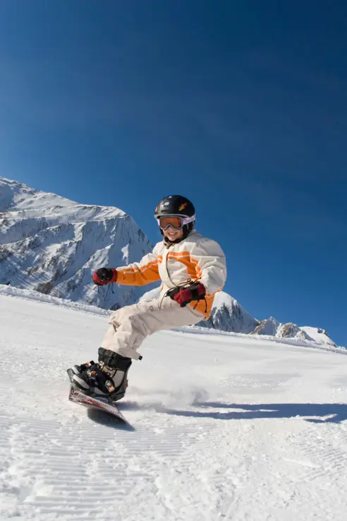 Snowboard for børn i Serfaus Fiss Ladis