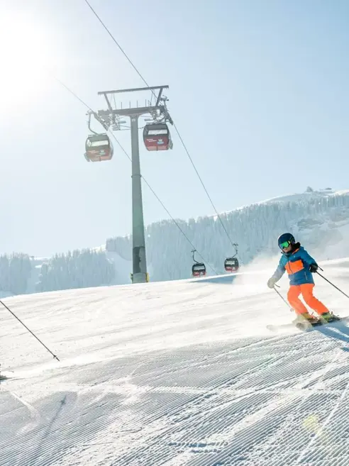 Skiløb helt fra toppen i Maria Alm