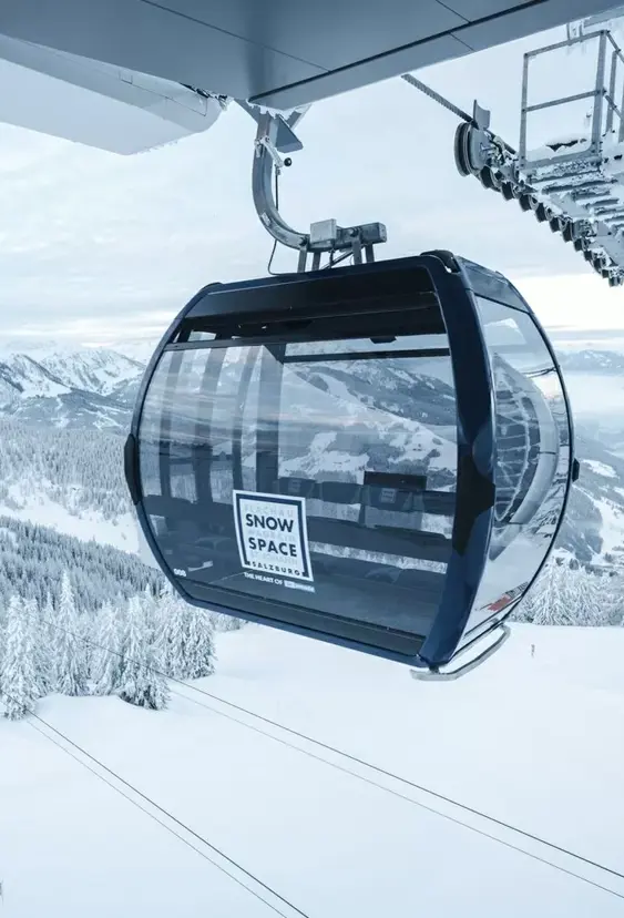Store kabinelifte i Flachau med stor kapacitet