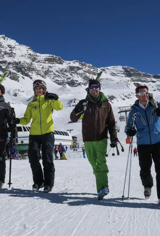 VALLE D AOSTA Sciatori A Breuil Cervinia (Foto Enrico Romanzi) 0423