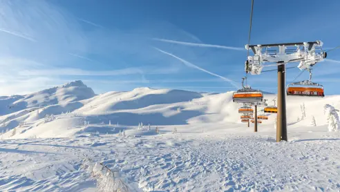 Mange stolelifter i Flachau.