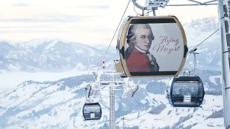 22 Snowspacesalzburg Winter Seilbahn Flyingmozart Goldenemozartgondel