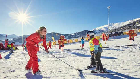 Børneskiskole for de mindste i Serfaus Fiss Ladis