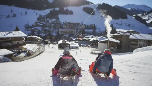 Kælkebane for hele familien i Saalbach