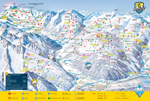 Mayrhofen Pistkarta