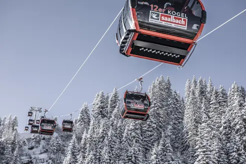 Sammenhængende stort område i Saalbach Østrig