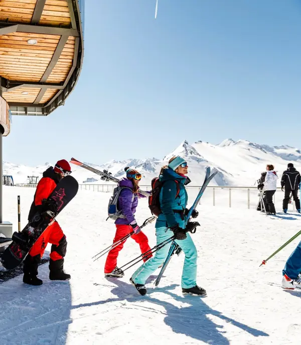 Tignes Skiers