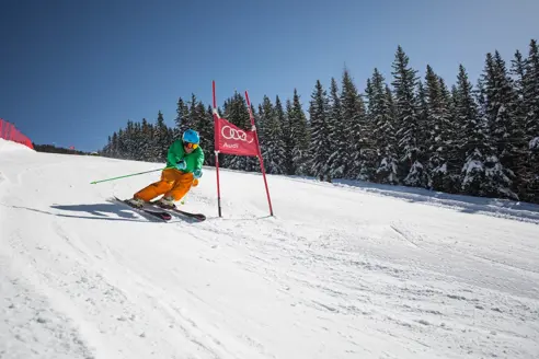 Styrtløb på Planai for børn og voksne