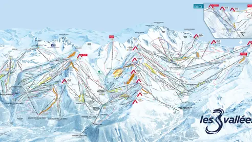 Pistekort Val Thorens 2024