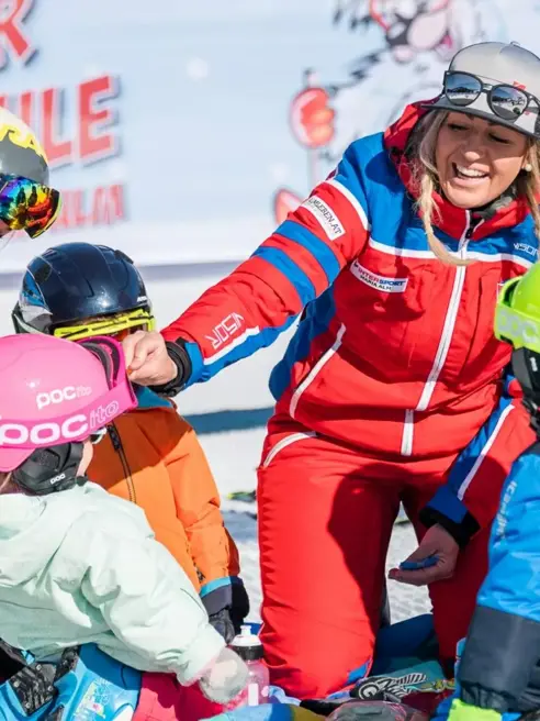Dansk skiskole i Maria alm for børn