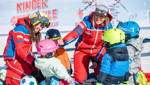 Dansk skiskole i Maria alm for børn