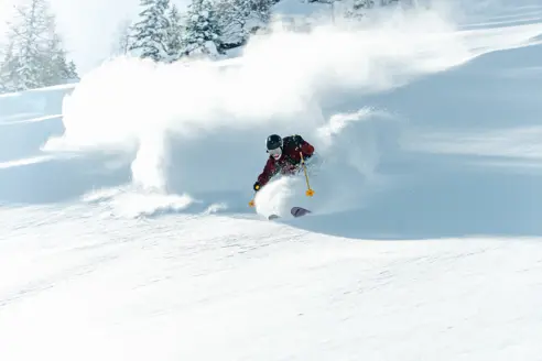 Puddersne og offpiste i Saalbach