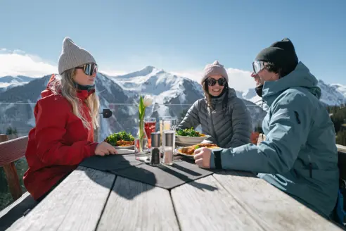 kulinariske madoplevelser på pisten i Saalbach