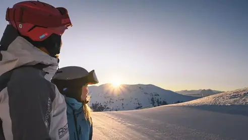 God udsigt i storslået natur. Alperne i Maria Alm