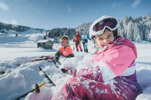 Familiehygge i sneen Maria Alm