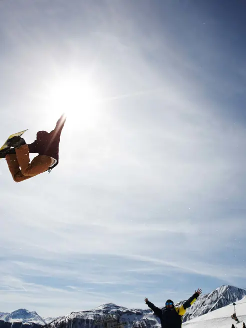 Funpark snowboarder Serfaus Fiss Ladis