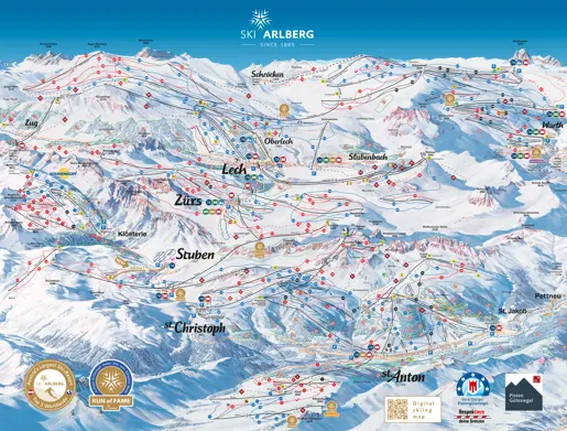 Pistkarta - St. Anton / Ski Arlberg