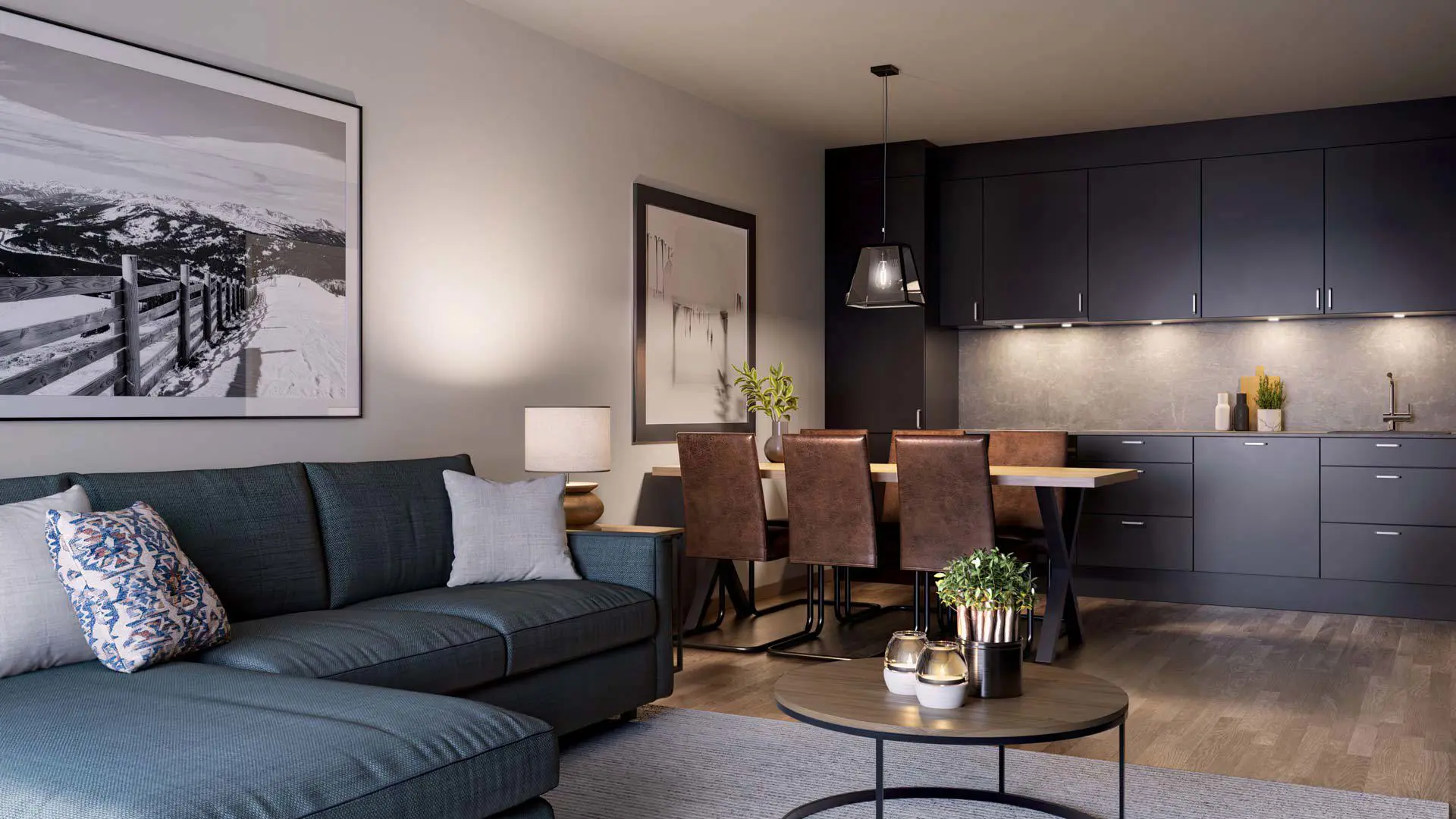 Midgard Trysil A103 Type l. Lejl. til max 6 personer. 3 sovevær. (73 kvm)