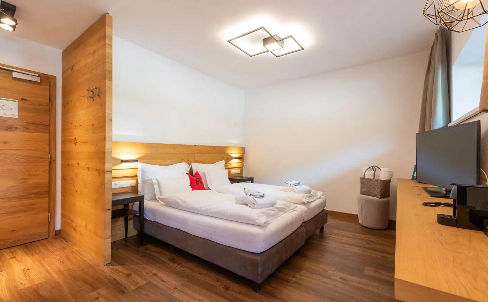 Dubbelrum med balkong i norrläge