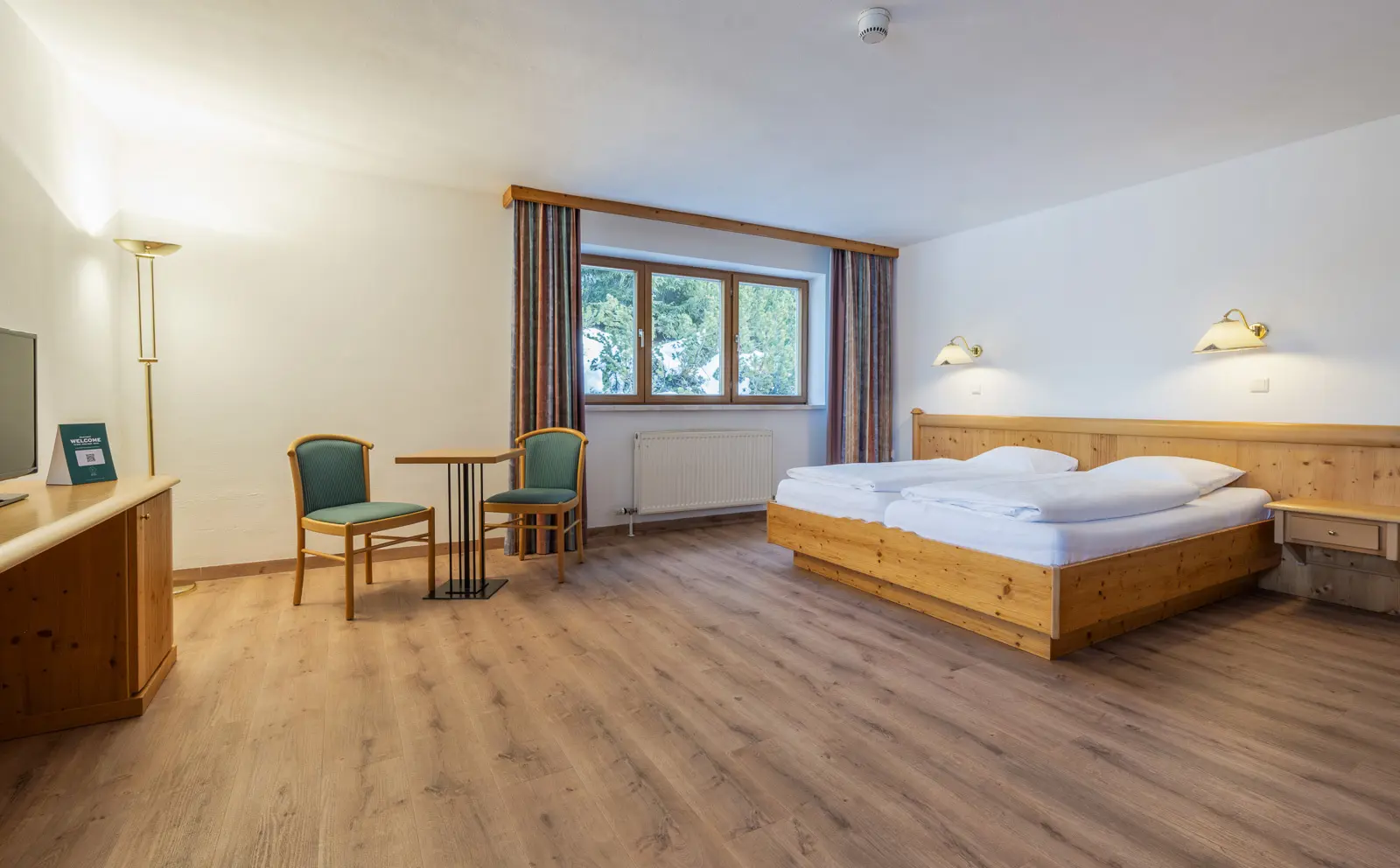 Dobbeltværelse mod nordvest med mulighed for en opredning 